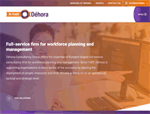 Tablet Screenshot of dehora.com